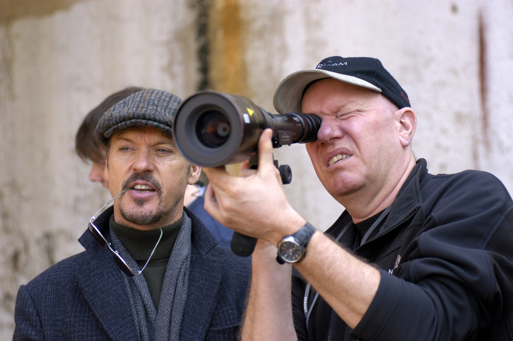 The Merry Gentleman movie. Left - Director Michael Keaton Right - DoP Chris Seager BSC