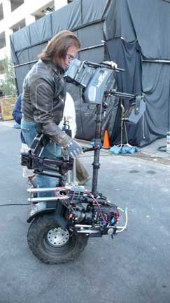 Troy Miller directs/operates low-mode segway/steadicam on 'Tracey Ullman's State of The Union' (Showtime)