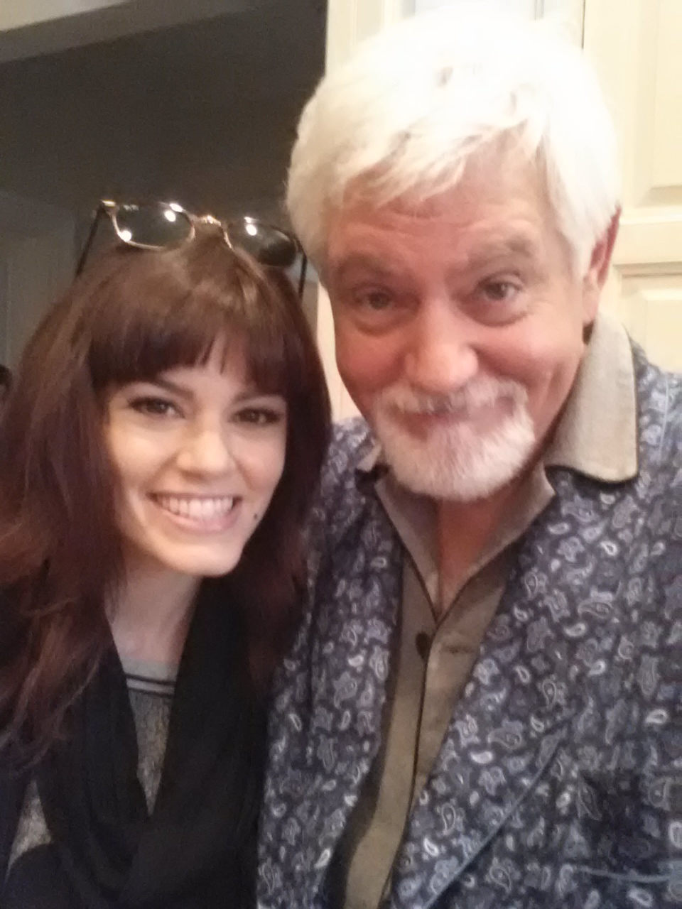 With Rachel Melvin, who plays my adopted daughter, Penny, in Dumb and Dumber To.