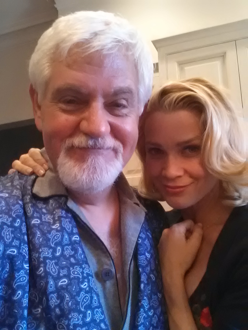With Laurie Holden, who plays my wife in Dumb and Dumber To.