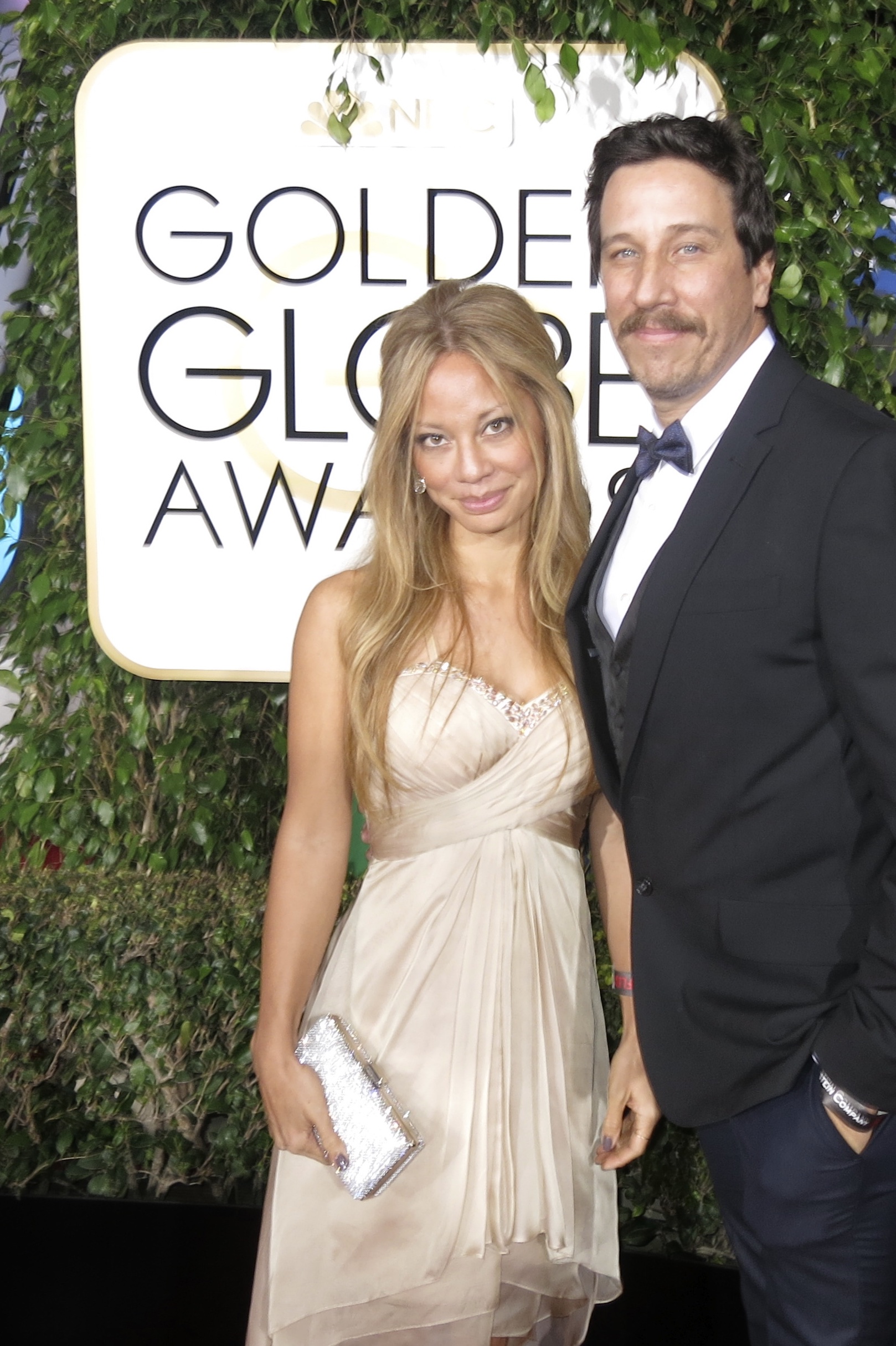 Doug Olear and Nicole Burlingame at event of 72nd Golden Globe Awards (2015)