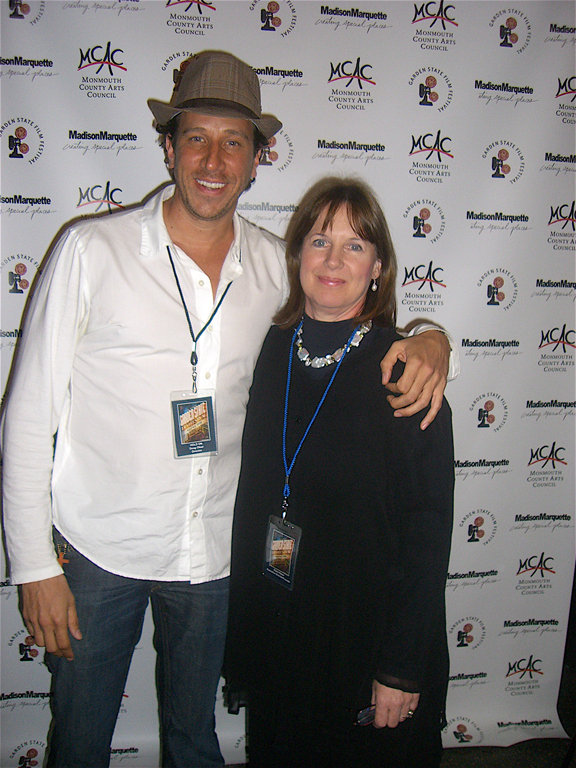 Doug Olear and Festival Director, Dianne Raver at the Red Carpet opening of the 2008 Garden State film Festival.