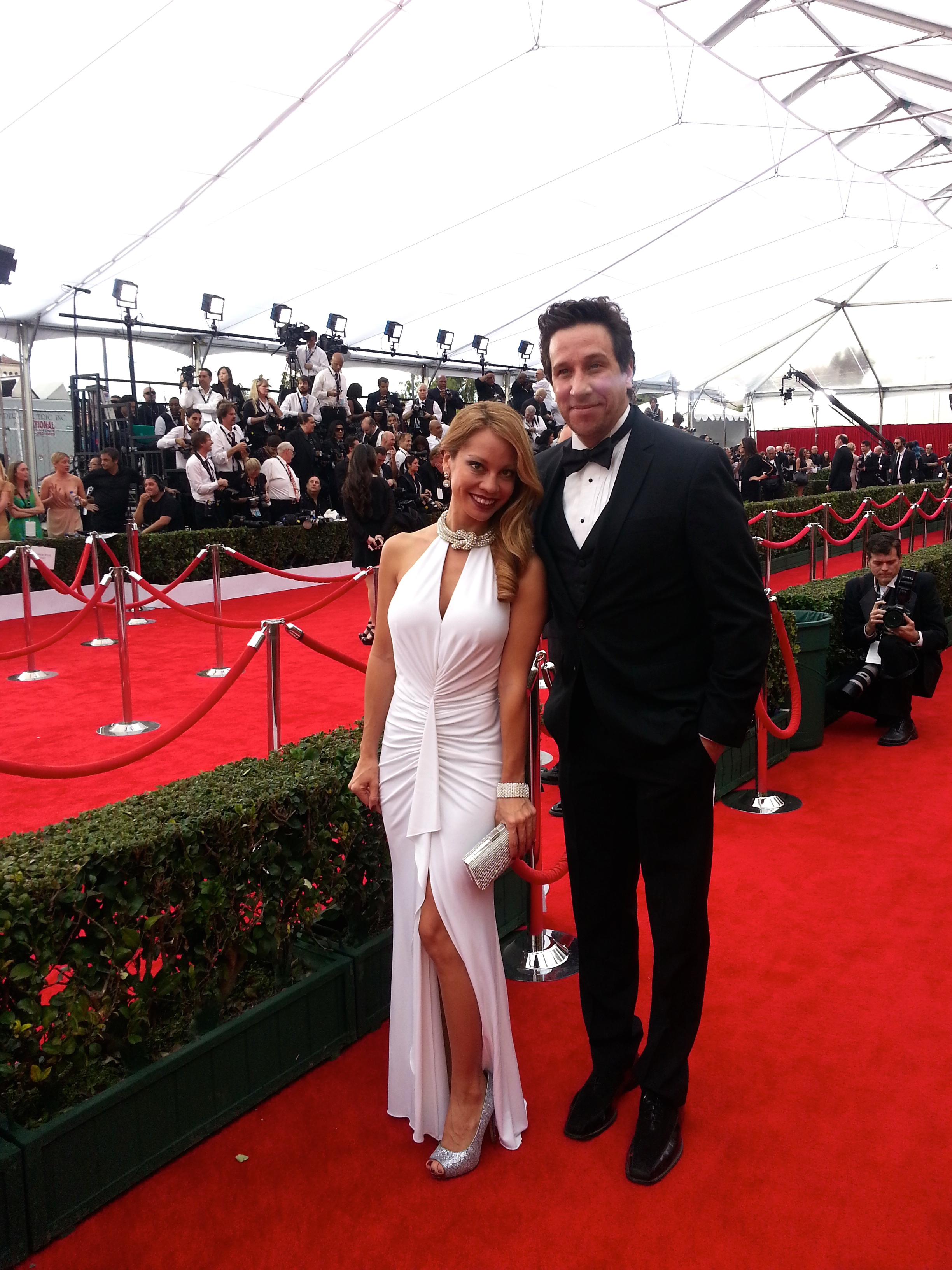 Doug Olear and Nicole Burlingame at event of The 21st Annual Screen Actors Guild Awards (2015)