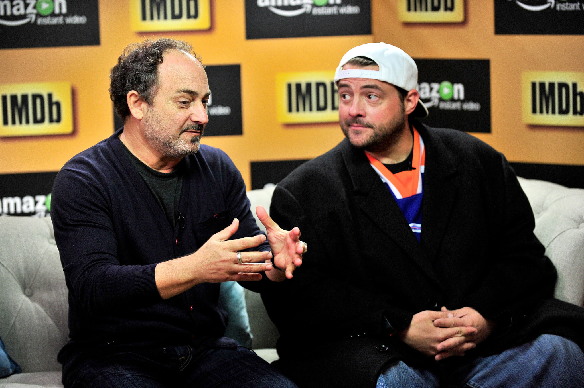 Kevin Pollak and Kevin Smith at event of IMDb & AIV Studio at Sundance (2015)