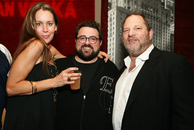 Kevin Smith, Harvey Weinstein and Jennifer Schwalbach Smith at event of Zack and Miri Make a Porno (2008)