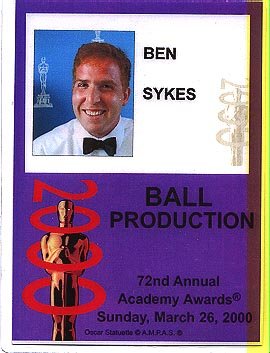 Ben Sykes at the Oscars