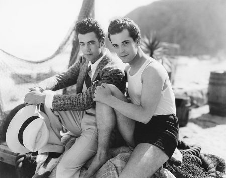 Ramon Novarro with Gilbert Rowland (left) Circa 1930 MGM