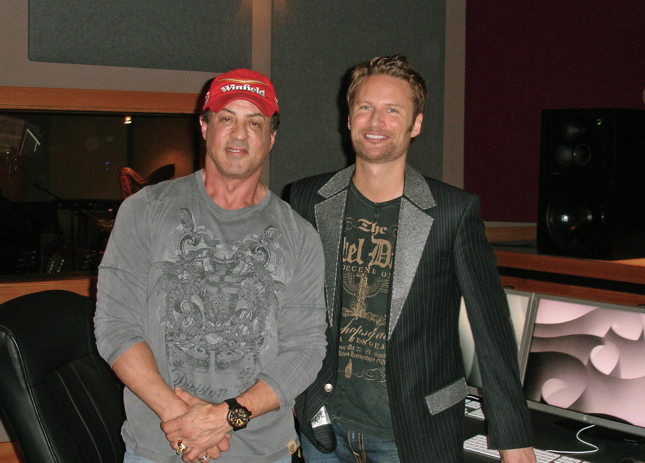Director of Rambo Sylvester Stallone and composer Brian Tyler