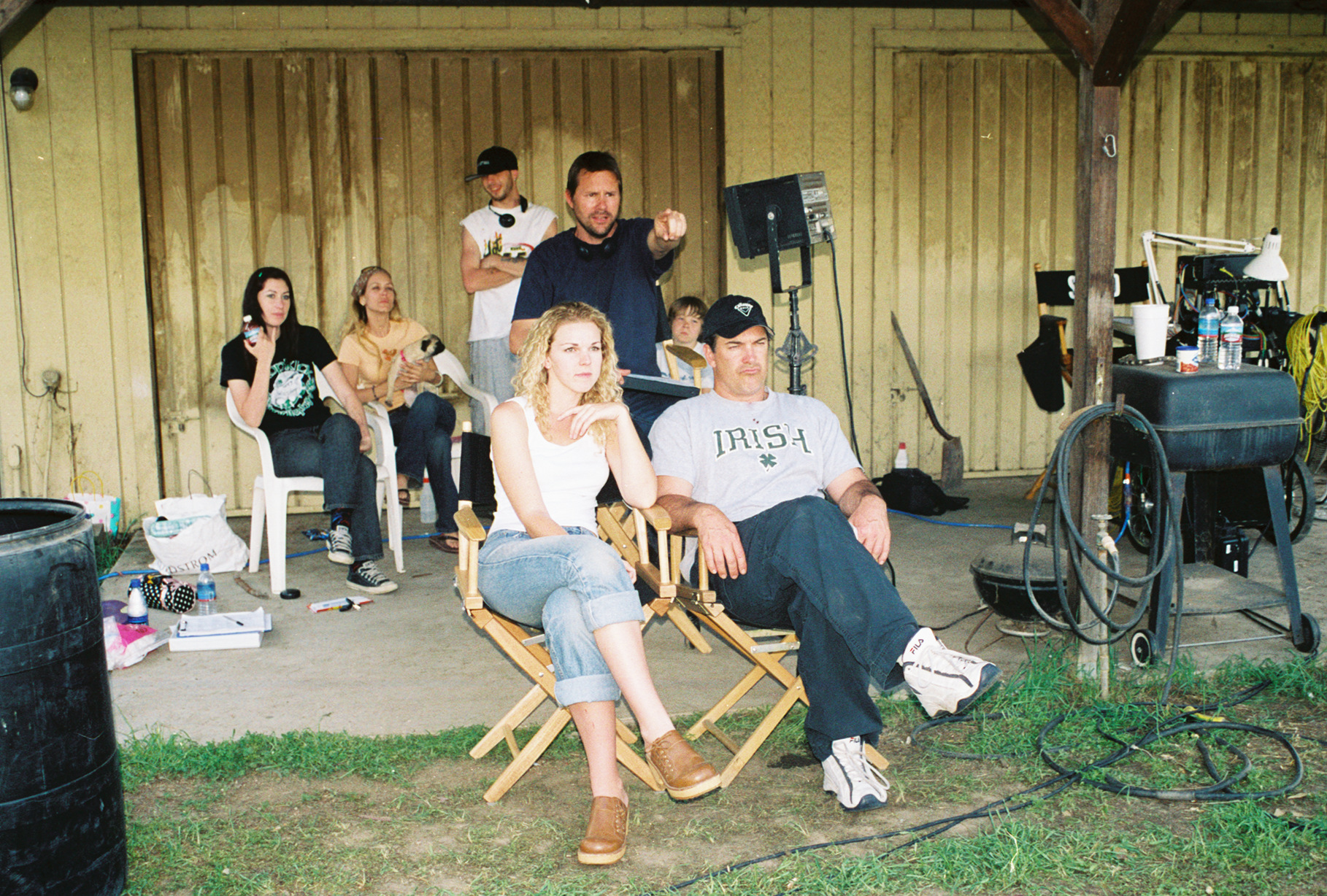 Director Will Wallace with cast members Patrick Warburton, Alexis Ashley, Sara Gibbons, and Cris Smothers