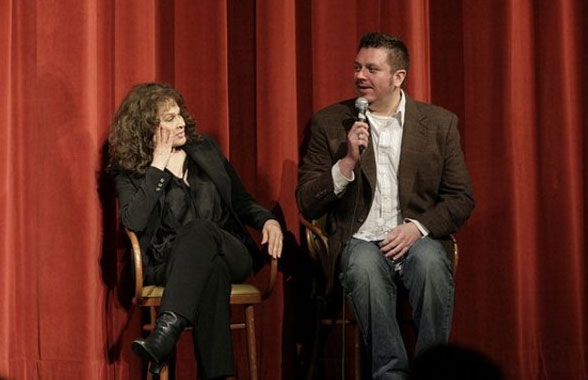 with Karen Black during a Q&A