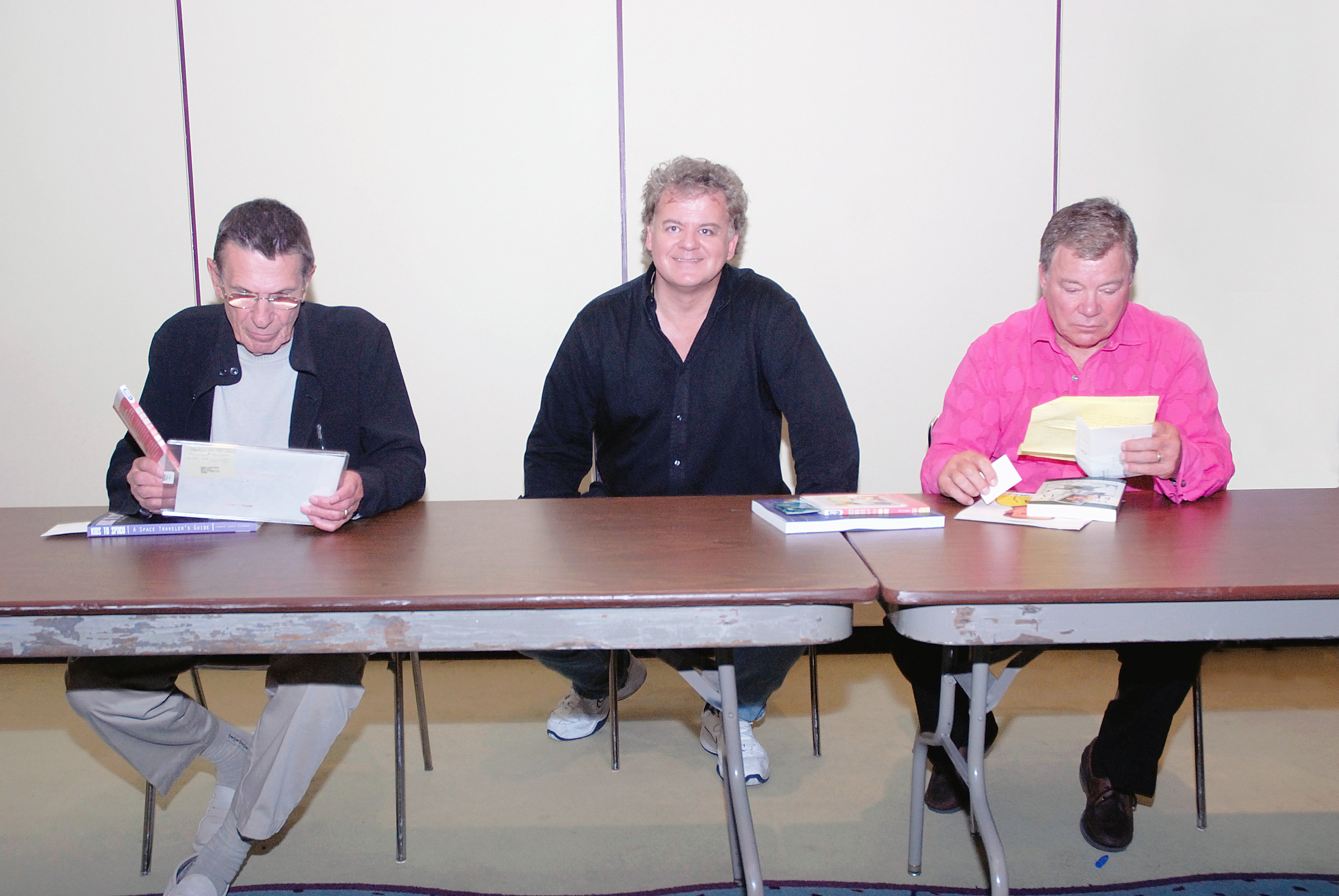 Leonard Nimoy, David Winning and William Shatner. 2006 FanExpo Toronto.