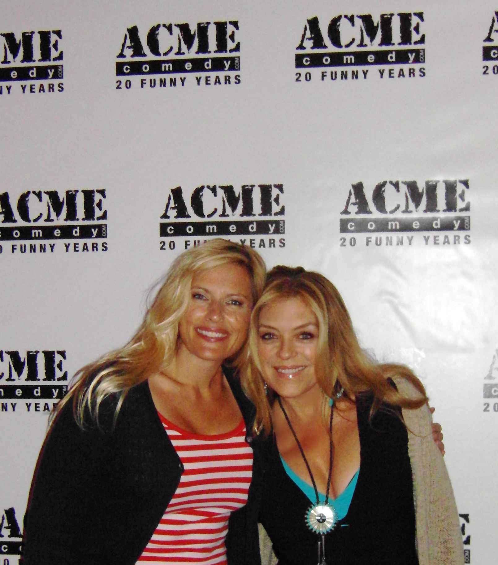 L to R: Brenda Epperson, Lydia Cornell at ACME COMEDY THEATER