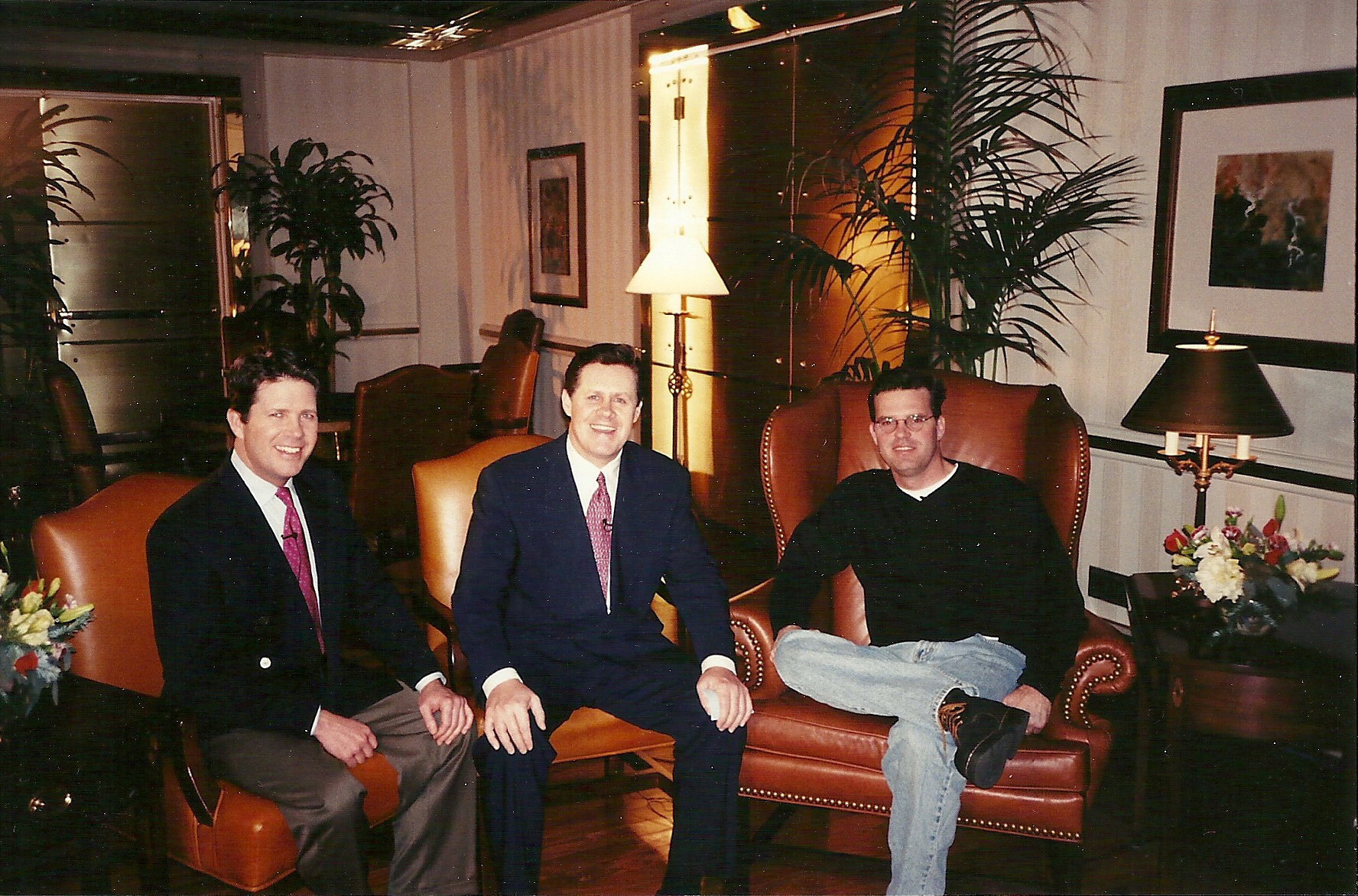 The McCain Brothers with movie producer Chad Oman.