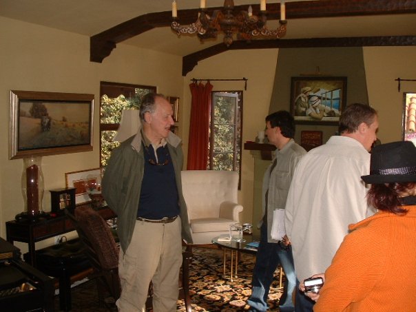 Jack Sojka, Werner Herzog on set of My Son, My Son, What Have Ye Done?