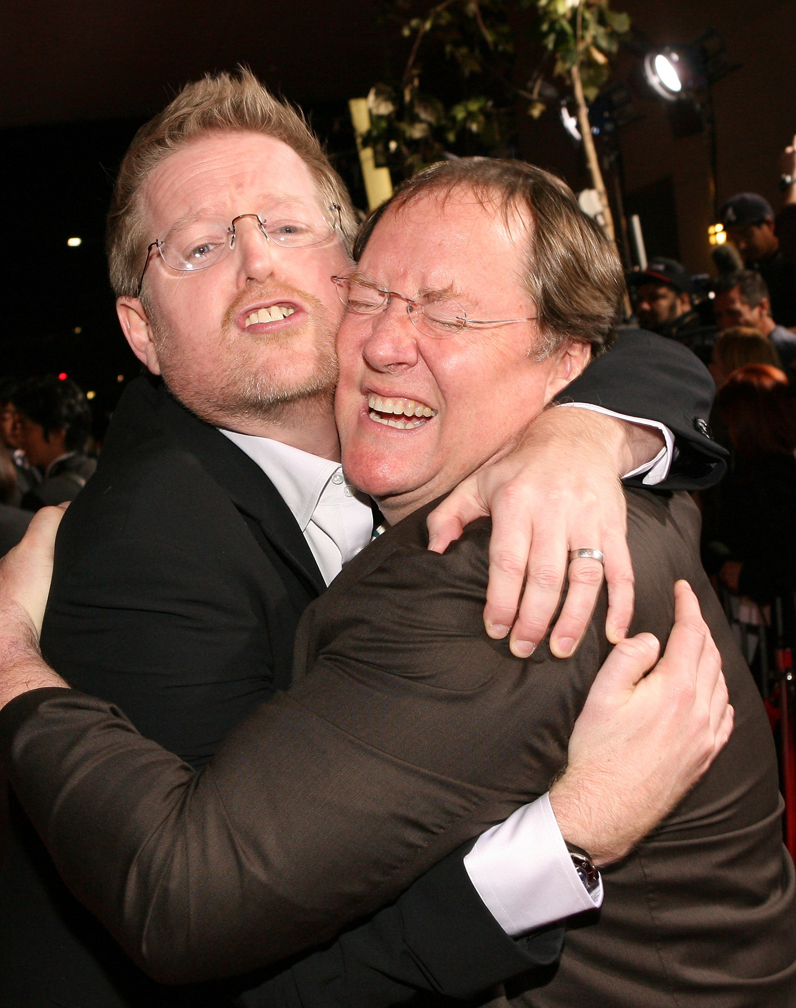 Andrew Stanton and John Lasseter at event of Dzonas Karteris (2012)