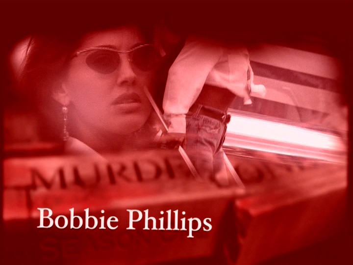 MURDER ONE title card Bobbie Phillips.