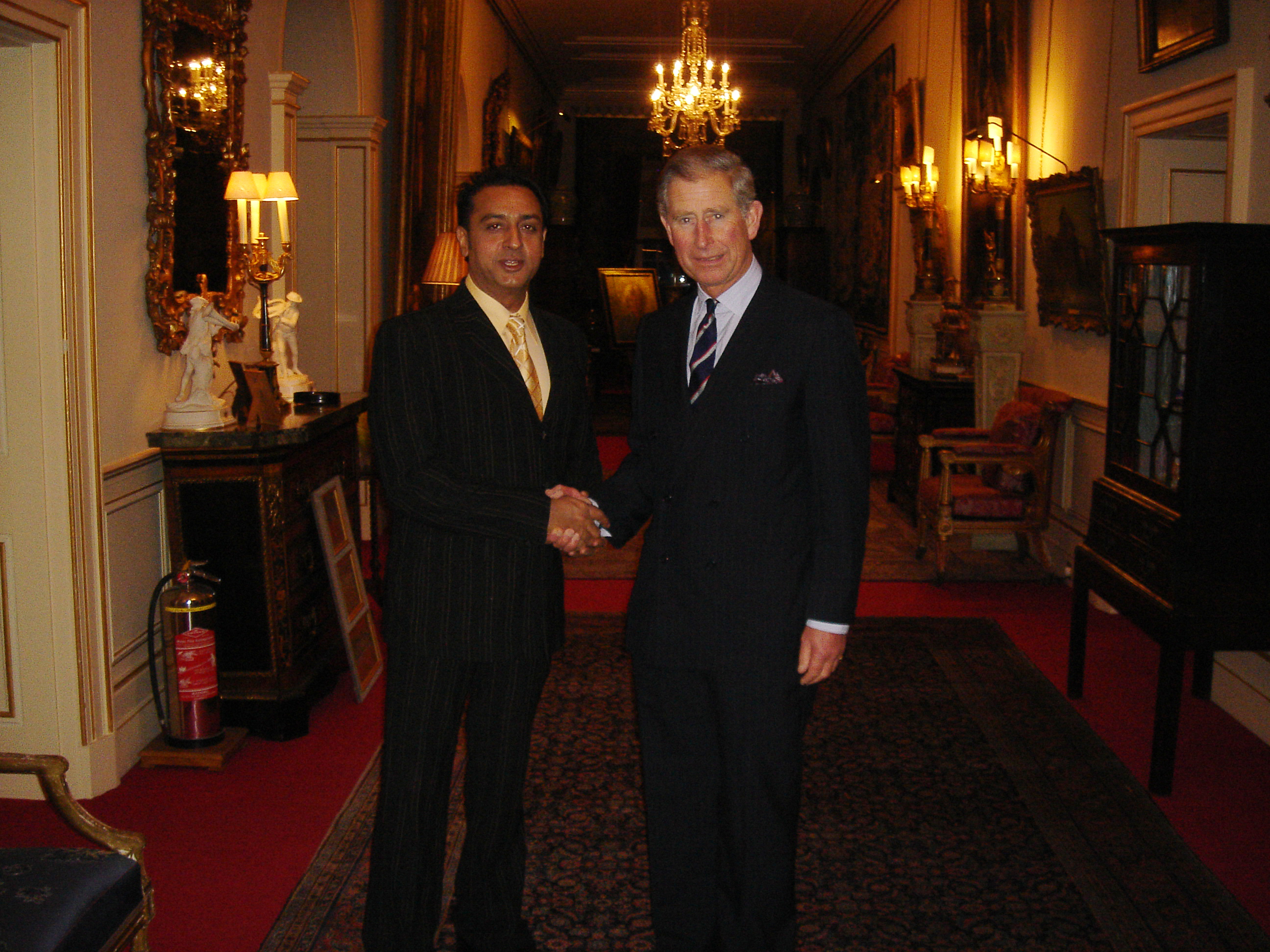 Gulshan Grover with HRH Prince of Wales at Clarence House, London