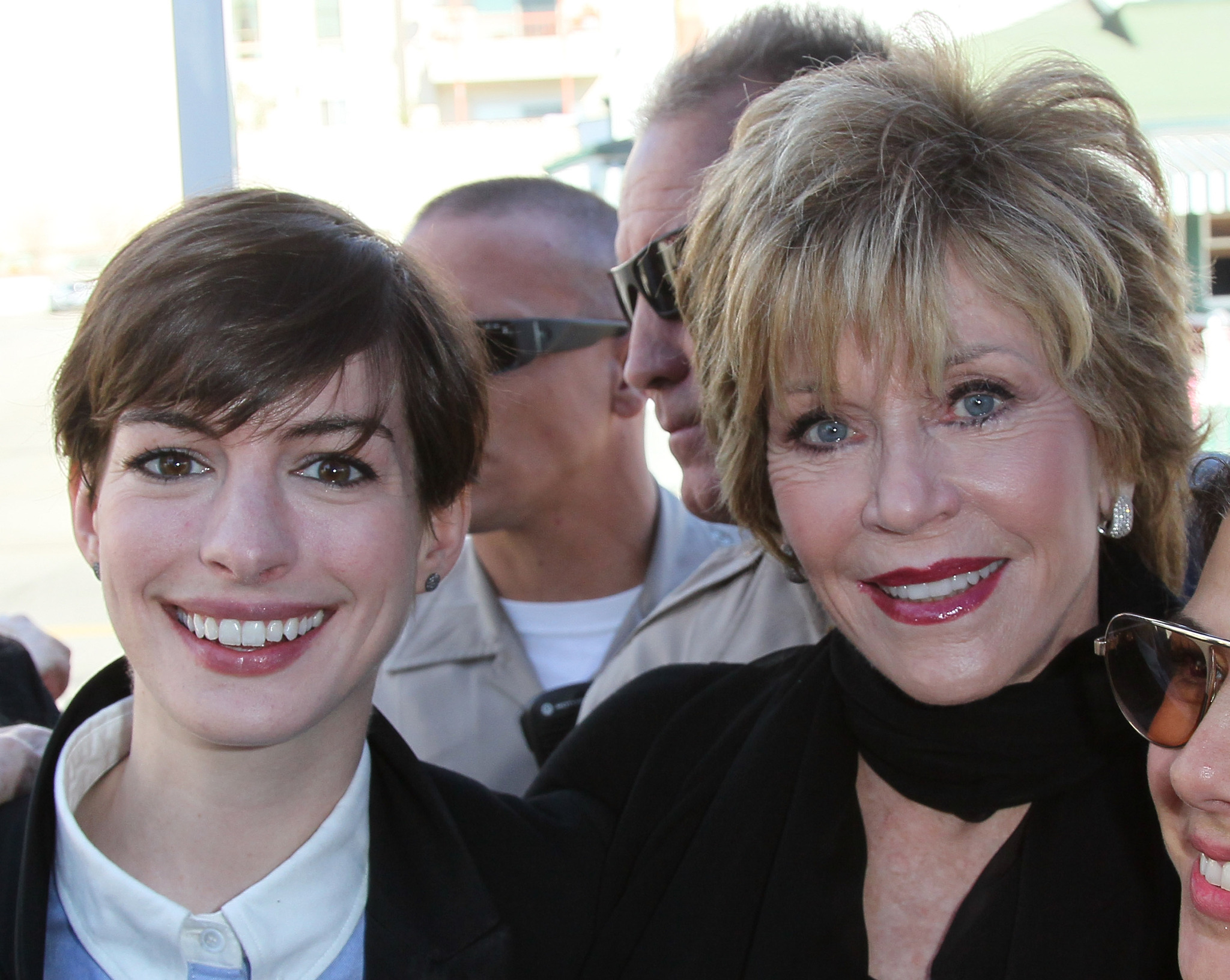 Jane Fonda and Anne Hathaway
