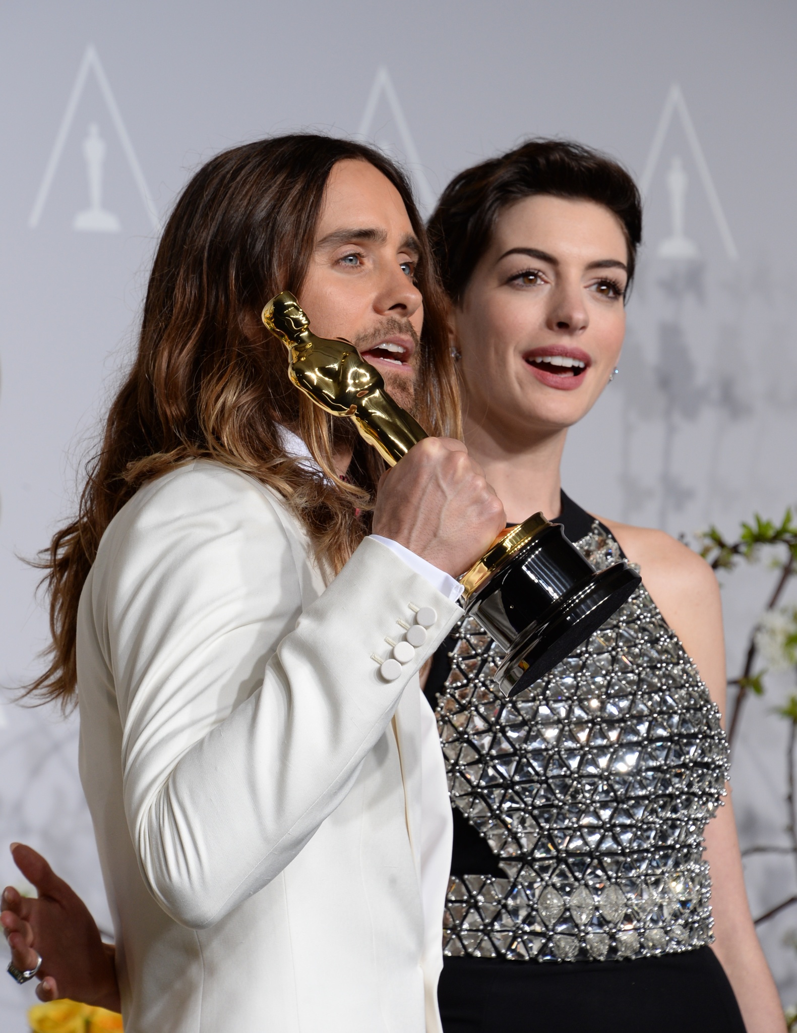 Jared Leto and Anne Hathaway