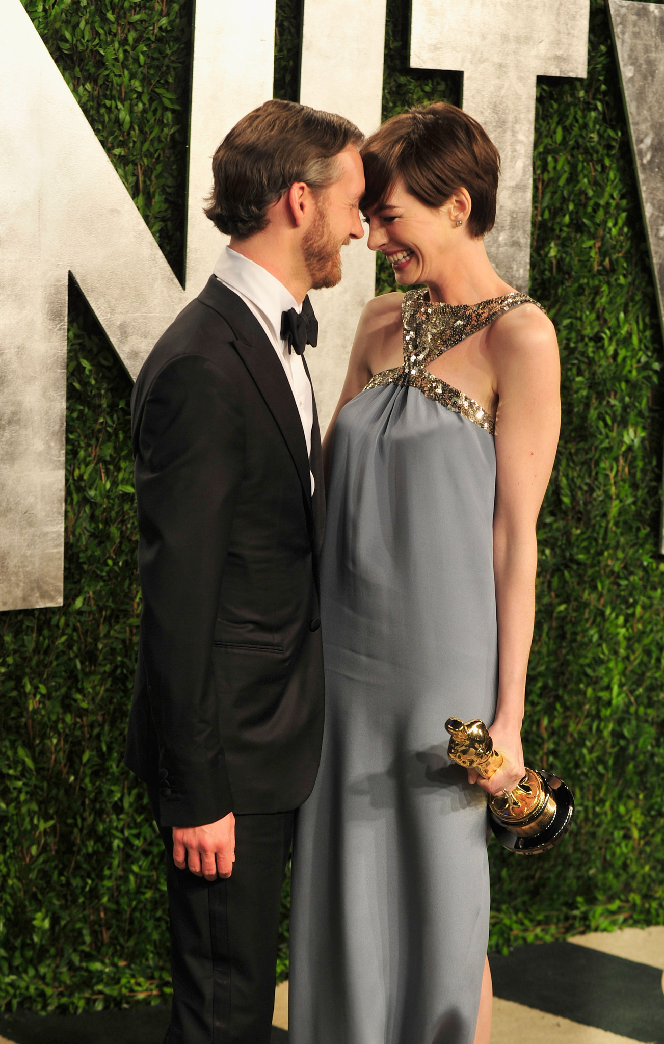 Anne Hathaway and Adam Shulman