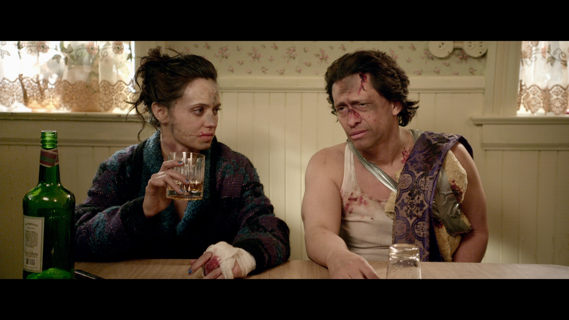 Still of Clifton Collins Jr. and Robyn Rikoon in Hellbenders (2012)