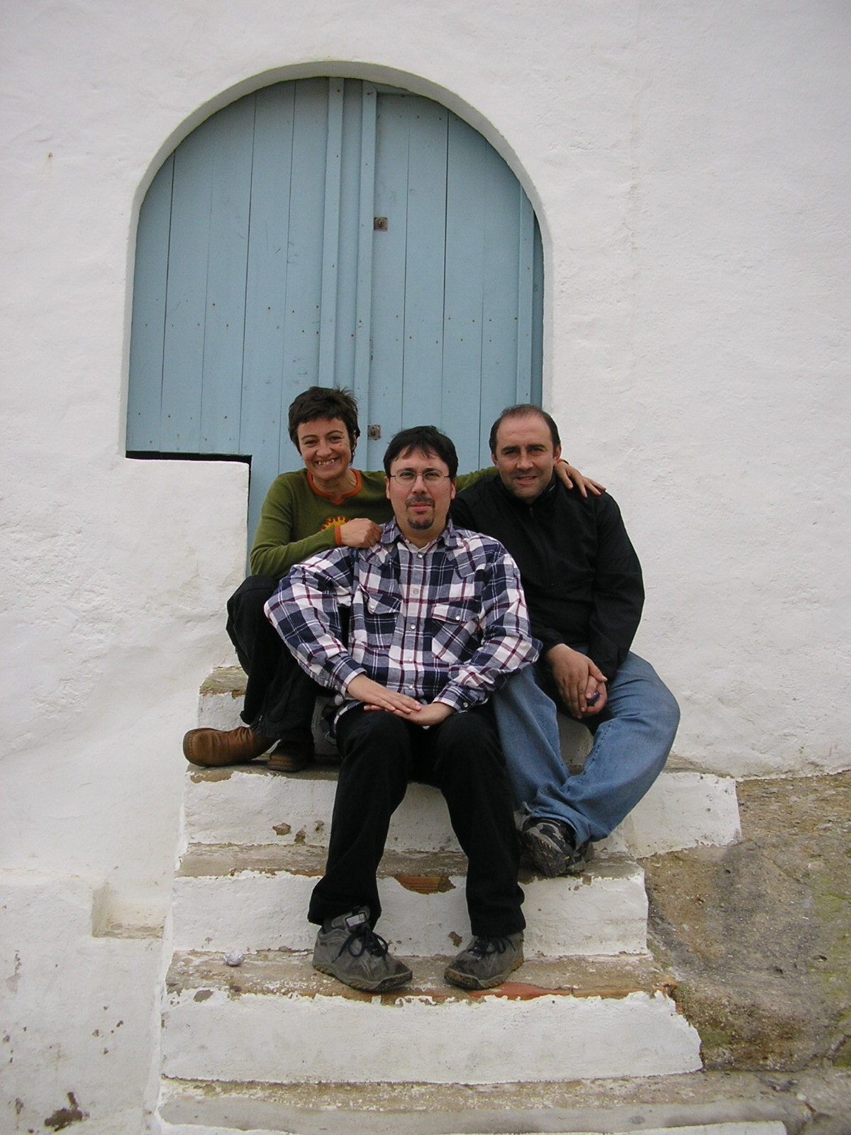 Shooting LA HORA FRIA, with production director Carmen Sánchez and production manager Juan Lorenzo Prada