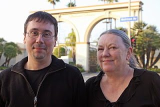 Elio Quiroga with Margaret Nicoll in Paramount Studios, 2010