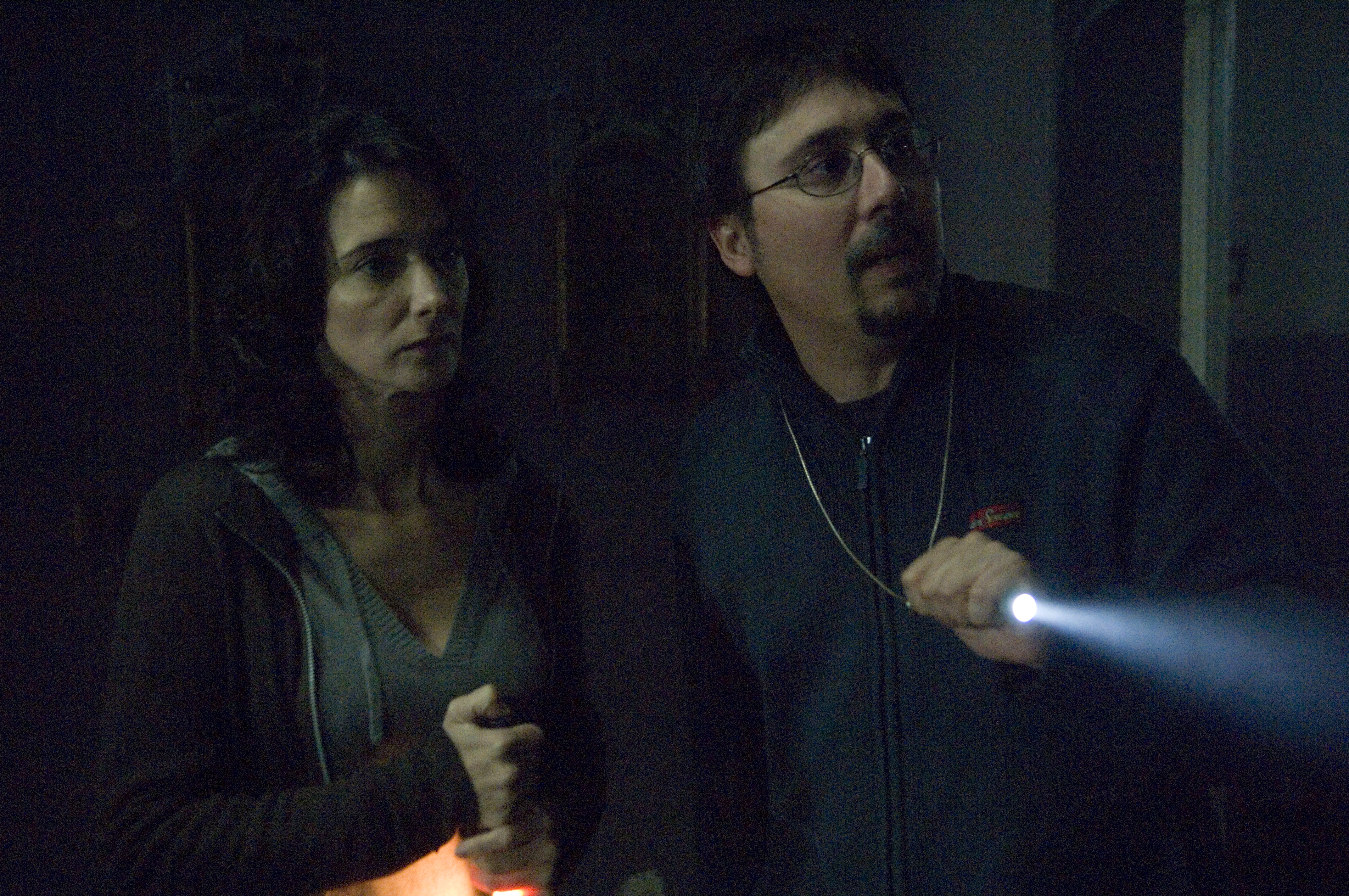 Elio Quiroga, shooting NO-DO with Ana Torrent, 2007