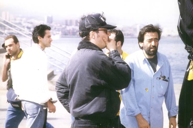 Shooting FOTOS with Director Assistant Joseba Salegui, 1996