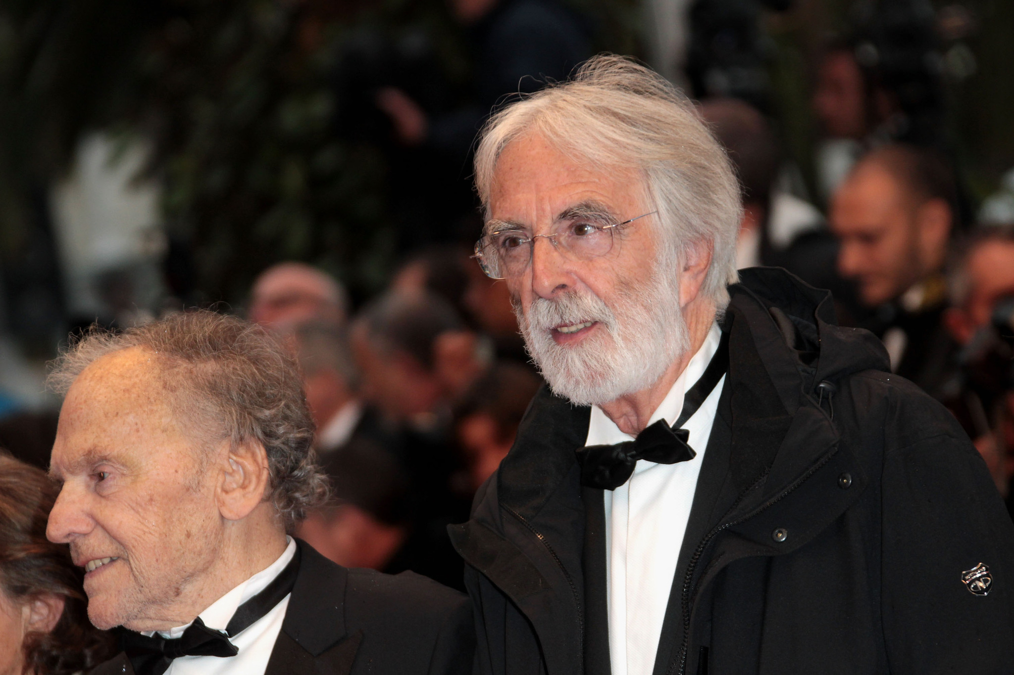 Jean-Louis Trintignant and Michael Haneke at event of Tereses nuodeme (2012)