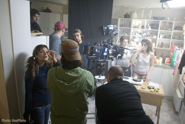 Director Patricia Chica, on set of DAY BEFORE YESTERDAY.