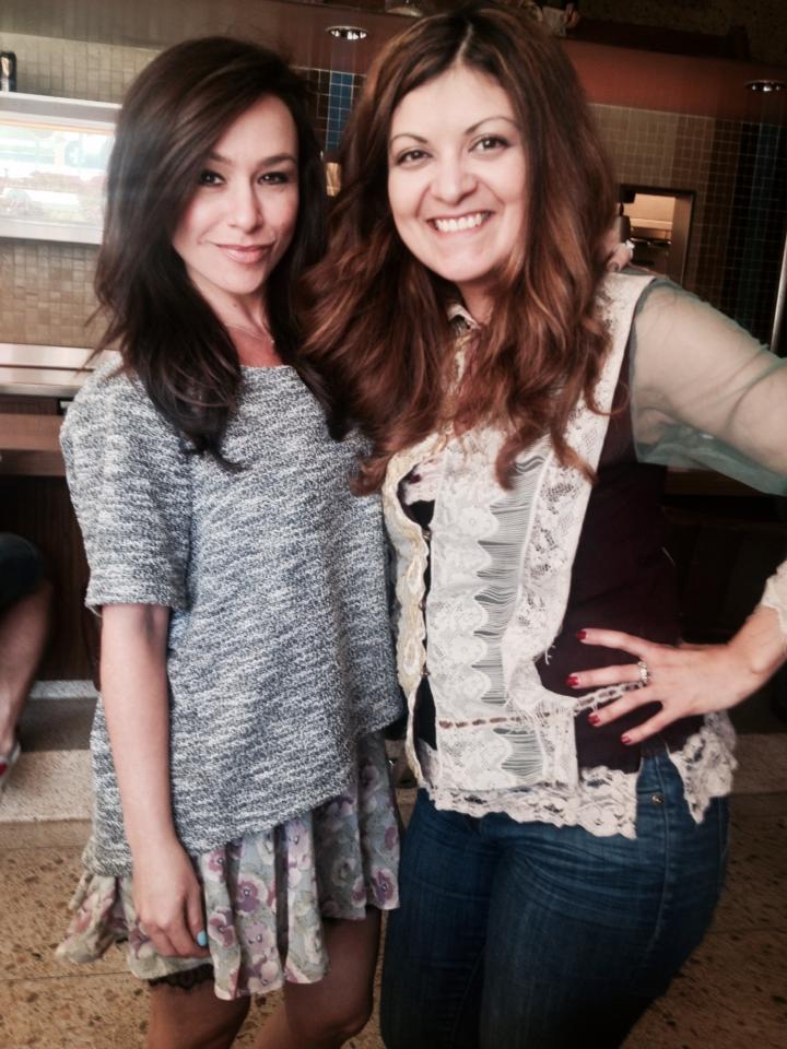 Actress Danielle Harris and filmmaker Patricia Chica in Hollywood.
