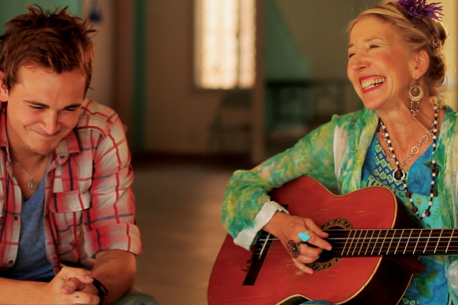 Steve Talley as Joey and Lin Shaye as Mrs. Rawlings.