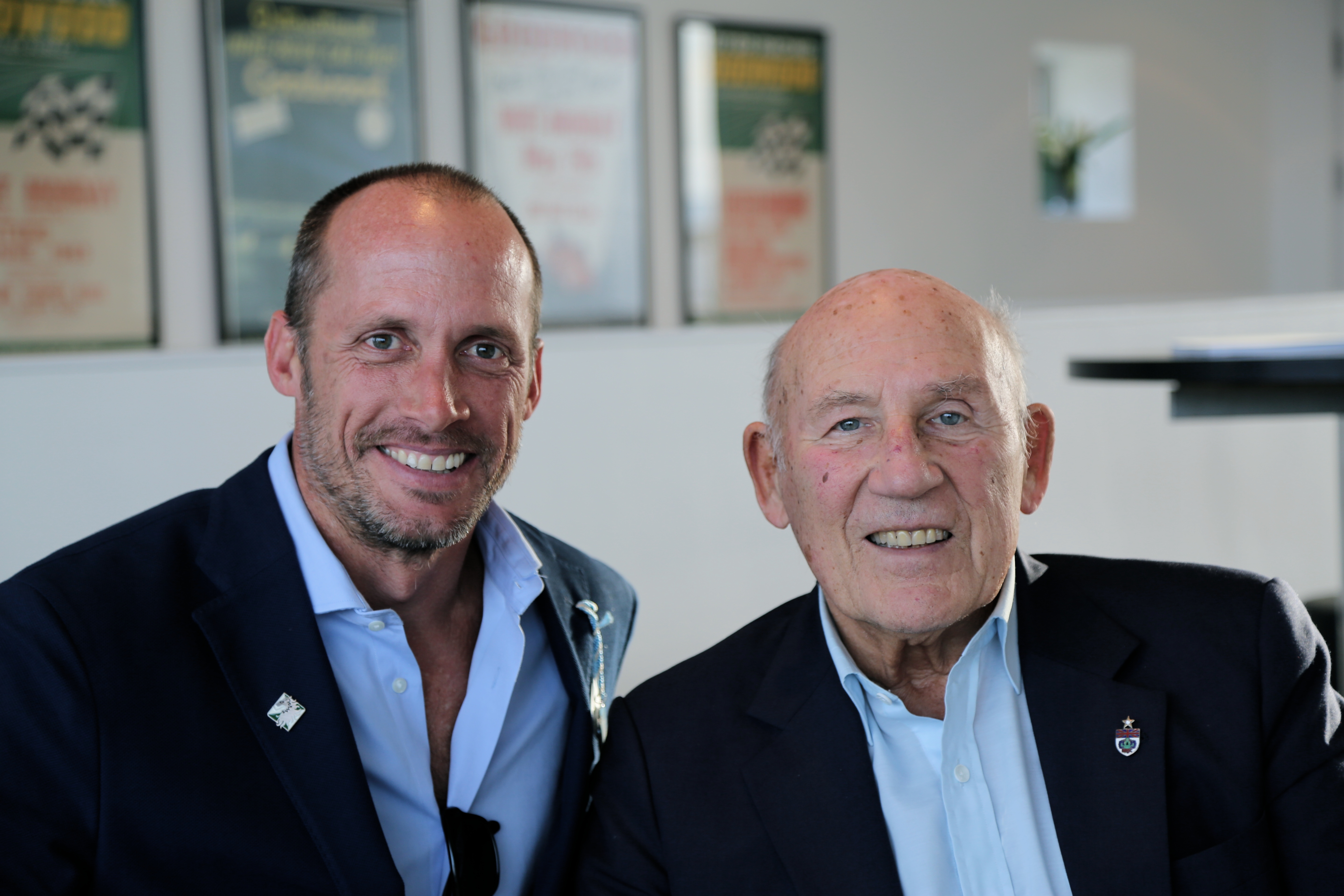 The legend Stirling Moss and me at Goodwood members Meeting