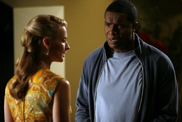 Still of Roger R. Cross and Andrea Powell in The Gates (2010)