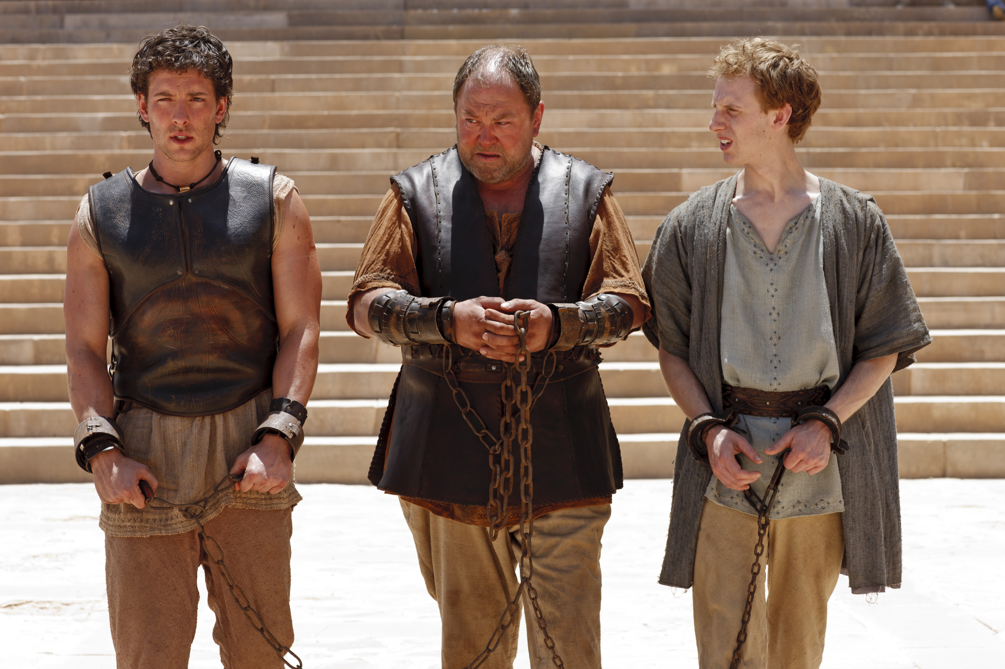 Still of Mark Addy, Robert Emms and Jack Donnelly in Atlantis (2013)