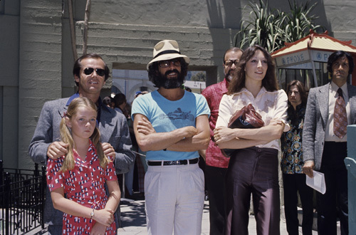 Jack Nicholson with his daughter Jennifer, Lou Adler and Anjelica Houston circa 1970s