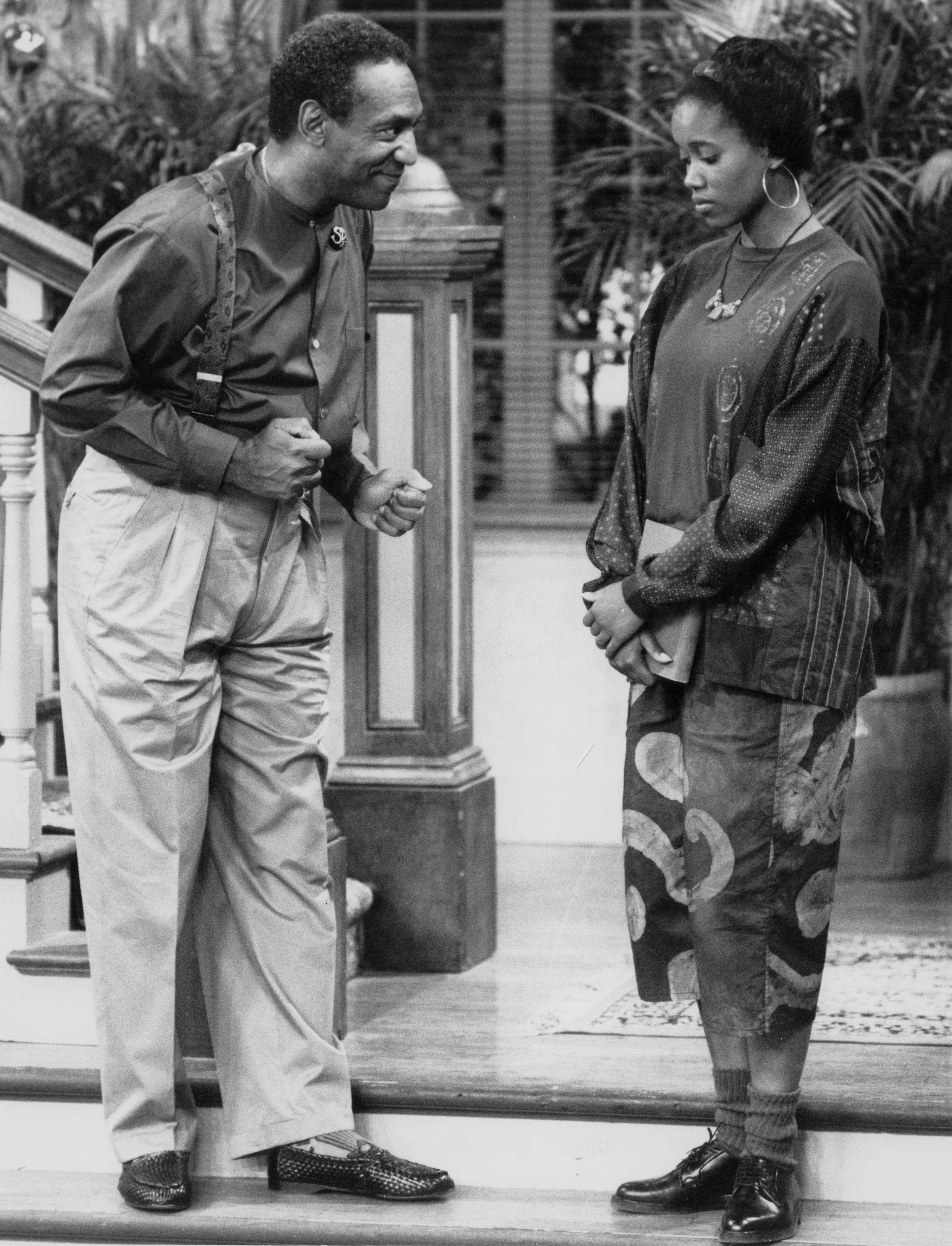 Still of Bill Cosby and Erika Alexander in The Cosby Show (1984)