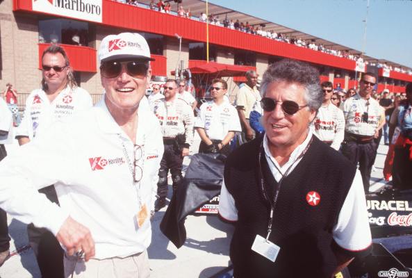 Paul Newman and Mario Andretti