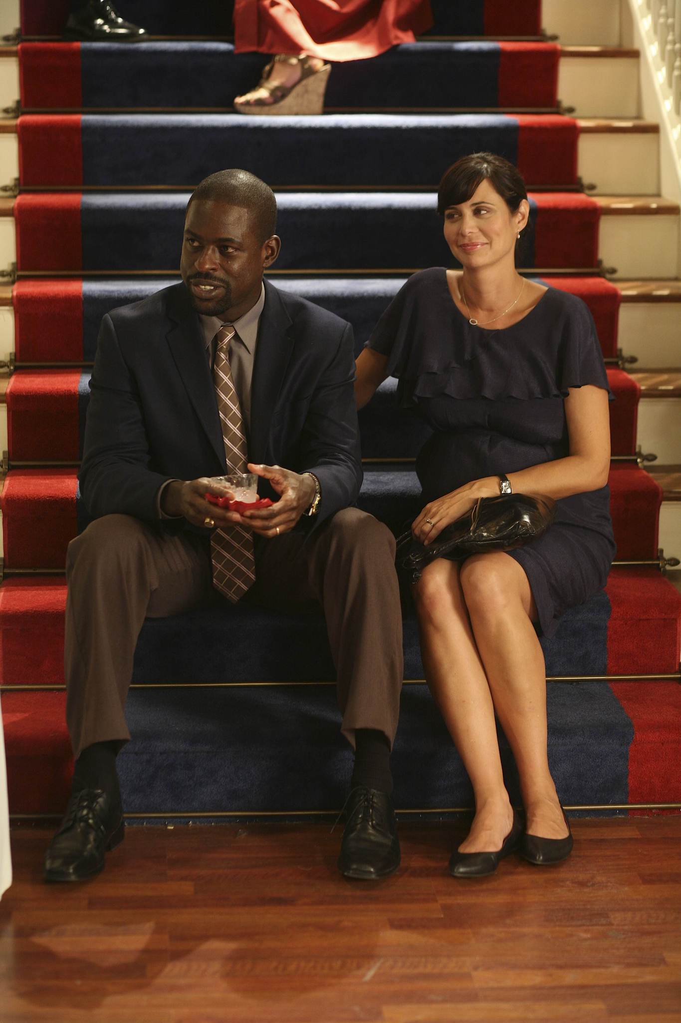 Still of Catherine Bell and Sterling K. Brown in Army Wives (2007)