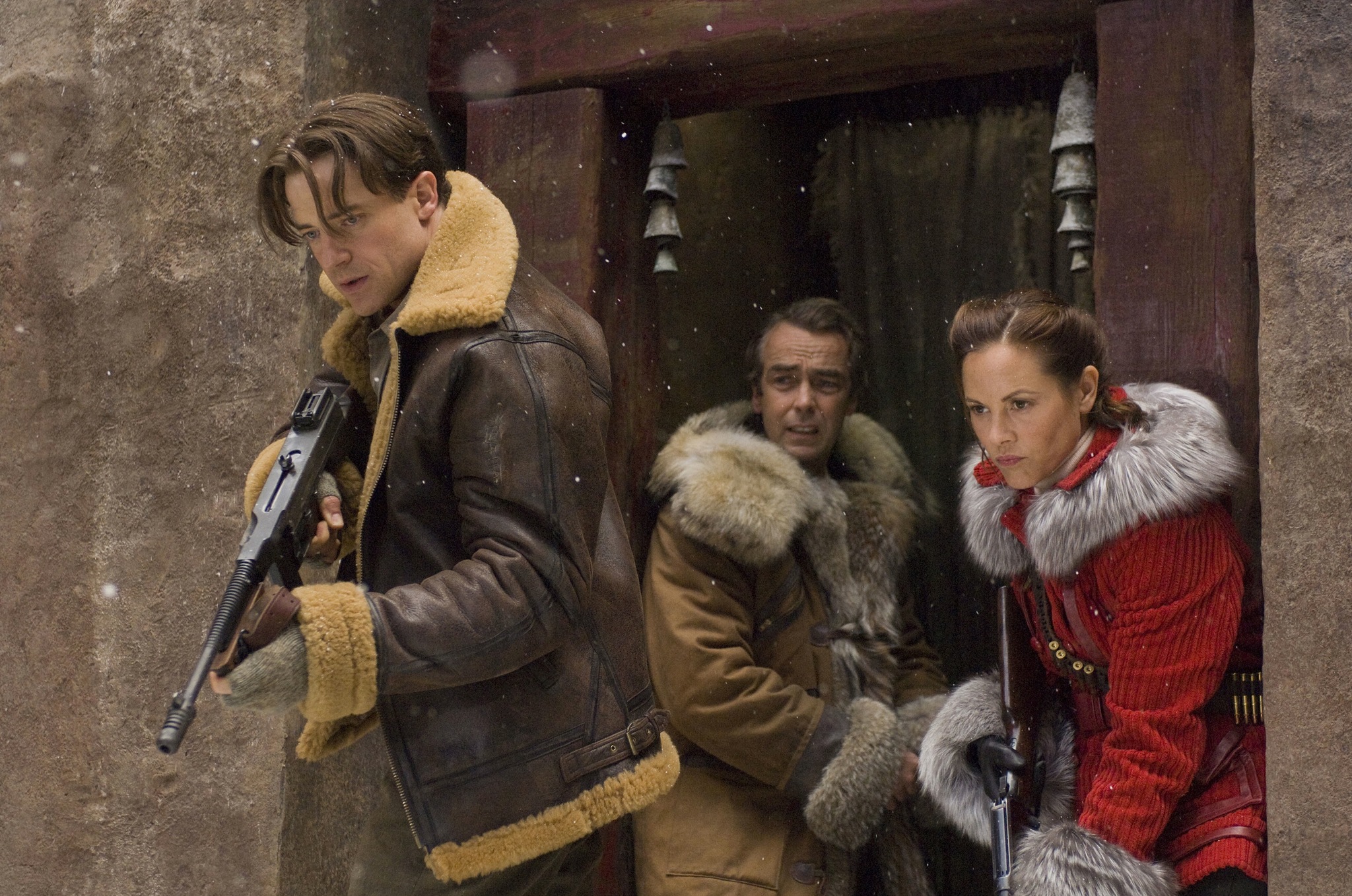 Still of Brendan Fraser, John Hannah and Maria Bello in The Mummy: Tomb of the Dragon Emperor (2008)