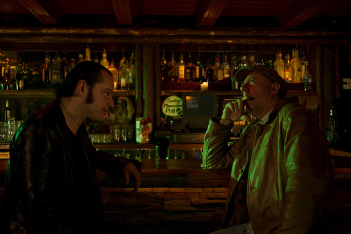 Still of Gil Bellows and Xander Berkeley in Girl Walks Into a Bar (2011)