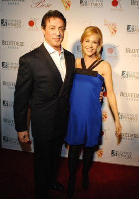 Sylvester Stallone and Julie Benz