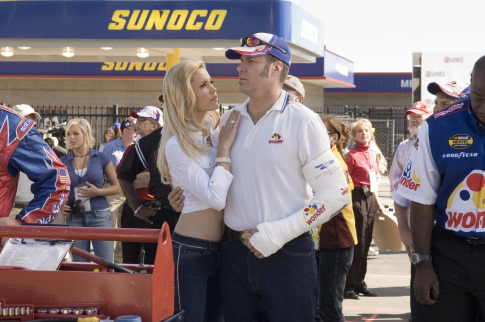 Still of Will Ferrell and Leslie Bibb in Talladega Nights: The Ballad of Ricky Bobby (2006)