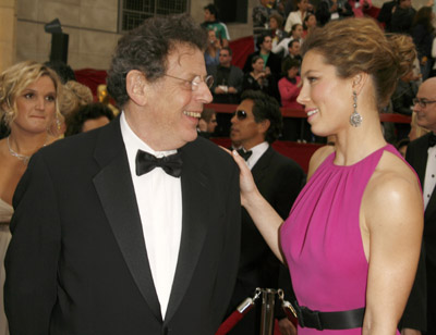 Philip Glass and Jessica Biel at event of The 79th Annual Academy Awards (2007)