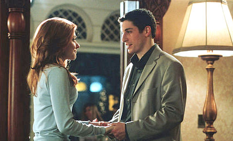 Still of Jason Biggs and Alyson Hannigan in American Wedding (2003)