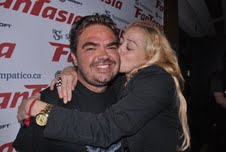 Xavier Gens and jennifer Blanc Biehn at fansatia film fest in montreal for The Divide