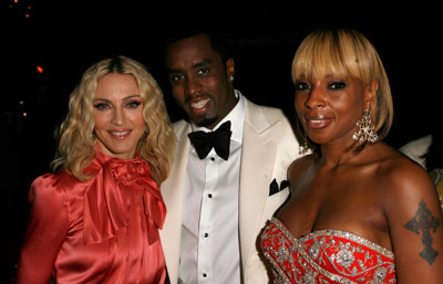 Madonna, Mary J. Blige and Sean Combs