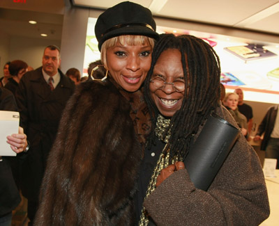Whoopi Goldberg and Mary J. Blige