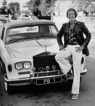 PAT BOONE AND HIS 1967 ROLLS ROYCE CIRCA 1973